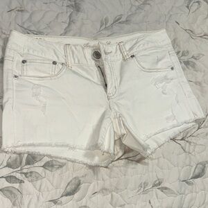 American Eagle Outfitters White Jean Shorts